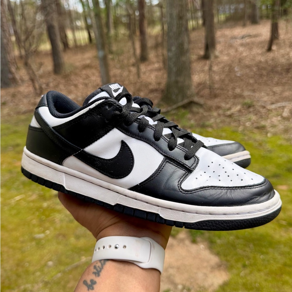 Nike Women’s Dunk Low Black White Leather Sneaker